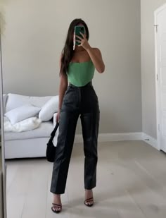 Outfit Ideas With Corset Tops, Green And Black Outfits For Women, Shein Outfits Summer, Shein Outfit Ideas, Looks Pinterest, Shein Outfits, Night Out Outfit, Dinner Outfits