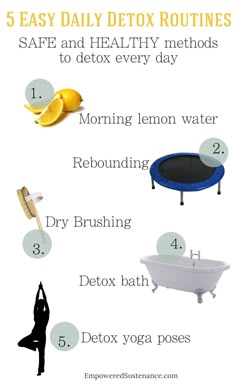 Get healthy with these daily detox routines that are safe and gentle! Bath Detox, Detox Bath, Body Detox, Detox Cleanse, Eat Well, Health Info, Dry Brushing, Health Remedies, Losing Weight