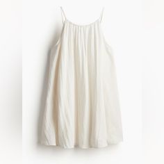 Brand New With Tags Never Worn Size Xs Color: Cream Sleeveless Summer Sundress By H&m, Sleeveless Summer Sundress From H&m, Flowy H&m Midi Dress For Summer, Sleeveless H&m Sundress For Summer, H&m Flowy Summer Midi Dress, H&m Flowy Daywear Dresses, Sleeveless H&m Sundress For Vacation, H&m Sleeveless Sundress For Beach, H&m Sleeveless Sundress For Summer