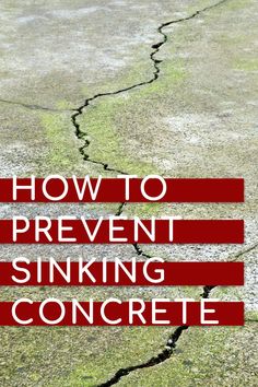 How To Repair Sunken Concrete, Garage Floors Diy, Concrete Filler, Concrete Lifting, Sidewalk Repair, Crawl Space Repair, Cracked Concrete