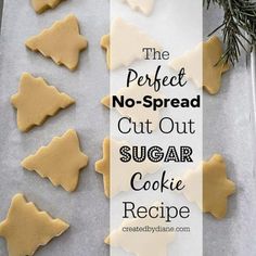 the perfect no - spread cut out sugar cookie recipe