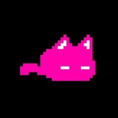 icons Y2k Pfp, White Eyes, Pink Cat, Black And Pink, Pink And Black, Computer