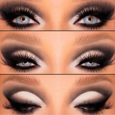 Sultry Makeup Looks Blue Eyes, Makeup For Green Eyes And Blonde Hair, Makeup Ideas 2024, Blue Eyes Eyeshadow Looks, Eye Makeup 2024, Date Night Makeup Blue Eyes, Bird Eye Makeup, Evening Makeup For Blue Eyes, Fall Makeup Looks For Blue Eyes