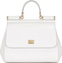 Dolce E Gabbana, White Bag, Sicily, Leather Tote Bag, Print Tops, Leather Tote, Dolce And Gabbana, Top Handle Bag, Tote Bag