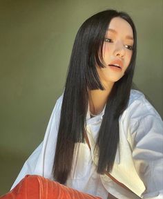 Waka Inoue Model, Hime Cut On Wavy Hair, Long Hime Haircut, Hime Haircut No Bangs, Long Haircut Asian, Hime Cut No Bangs, Hime Haircut Long, Hime Cut Without Bangs, Hime Cut Long Hair