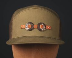 German Silver Conchos and Horween leather patch riveted to premium 7-panel truckers. Adjustable, one-size-fits-most. Made by us, here in Dallas. Limited quantities. Three designs. We would be glad to afix the Concho to any of the hats we stock at no additional cost, just email us at info@bigdspeedshop.com or DM us on Insta or FB. Hats are not returnable. Western Style Adjustable Trucker Hat With Leather Patch, Western Trucker Hat With Leather Patch, Adjustable Trucker Hat With Leather Patch For Streetwear, Adjustable Leather Patch Trucker Hat For Streetwear, Horween Leather, German Silver, Leather Patches, Dallas, Hats