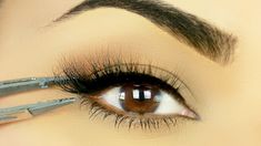 TRY THIS!! Easiest Way to Apply False Eyelashes! - YouTube False Eyelashes For Beginners, Eyelashes For Beginners, False Eyelashes Tips, Fake Eyelashes Applying, Kiss Eyelashes, Apply False Eyelashes, Eyelashes How To Apply, Eyelashes Tutorial, Lashes Tutorial