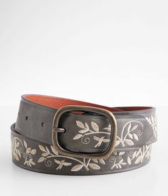 BKE Floral Embroidered Belt - Grey Small, Women's Greysmoke Distressed faux leather 1 1/4 belt Leather lining. Due to the nature of leather/suede, small variances of color in the skin may occur, this is in no way considered a defect. These are inherent characteristics of leather/suede and will enhance the individual look of your garment.. Face: Synthetic leather. Back: Cow Leather.. WOMEN'S BELT SIZE CONVERSION CHART Jean Size 23-24 25-26 27-28 29-30 31-32 Belt Size XS S M L XL Belt Length** 34 Nashville Fits, Levis Ribcage Straight Ankle Jeans, Embroidered Belt, Belt Leather, Conversion Chart, Women's Belt, Belt Size, Synthetic Leather, Belts For Women