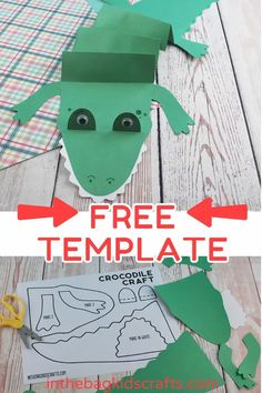 a paper plate with a green frog on it and the words free template cut out