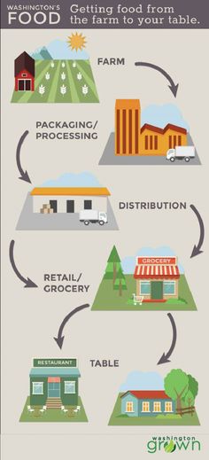 the different types of food are shown in this diagram, including meats and vegetables