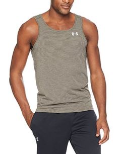 Under Armour Men's Threadborne Streaker Singlet, Charcoal Light Heather / Reflective Tank Top shirt muscle t-shirt sleeveless grey gray heatgear #underarmour #mens #athletic #tanktops https://www.amazon.com/dp/B071S8LM57/ref=cm_sw_r_pi_dp_U_x_x3EvCbBHS2X4F Breathable Nylon Sports Tank Top, Gymshark Tank Top Men, Cheap Men's Workout Tank Top, Cheap Under Armour Sports T-shirt, Affordable Under Armour Men's T-shirt