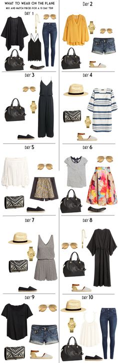 10 Days in Greece Day Looks packing list. Pack it all in a carry-on. #packinglight #packinglist Greece Packing, Thailand Outfits, Mexico Vacation Outfits, Greece Trip, Thailand Trip, Quoi Porter, Greece Vacation