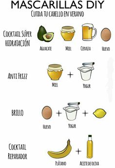 Cuida tu cabello en el verano con estas mascarillas fáciles de hacer. Cabello Hair, Hair Frizz, Mask Diy, Fluffy Hair, Health And Beauty Tips, Hair Care Tips, Hair Mask, Healthy Tips