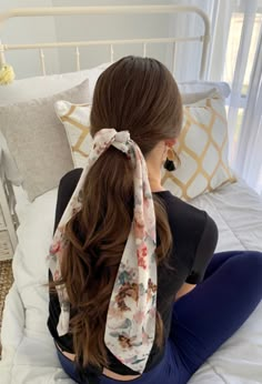 We are obsessed with these long tail scarves with scrunchies!  They are so beautiful.  Wear them to dress up an outfit or just for casual glam.  Lots of beautiful colors so choose your faves! Outfits For The Beach, Womens Headbands, Easy Trendy Hairstyles, Quinceanera Hairstyles, Curls For Long Hair, Homecoming Hairstyles For Medium Length, Womens Bracelet, Hair Scarf Styles, Homecoming Hairstyles Updos