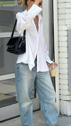 Mode Old School, Looks Jeans, Flats Outfit, Outfit Jeans, Stil Inspiration