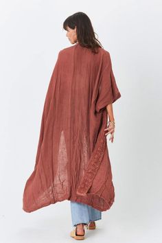 Fancy some free-spirited flair? Our Maple Duster has got you covered! From the vintage lace details to the short flair sleeves and earthy vibes, this loose-flowing, long cover-up is drama for the casually stylish. Details: long bohemian style Maple Duster lace trim details midi length cardigan short flare sleeves loose fitting, light and flowing casually stylish cover up Fabric + Care: Linen-look Polyester ShoptheKei.com, Maple Duster, bohemian style coverup, cute fall outfit ideas, long casual Long Beach Wear, Bohemian Swimsuit, Bathing Suit Outfits, Beach Outfit For Women, Suits Outfits, Kimono Beach Cover Up, Boho Robes, Women Kimono, Beach Kimono