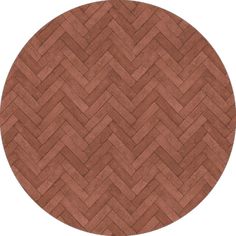 a round area rug made out of wood