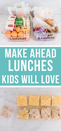 kids will love these make ahead lunches