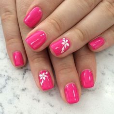 French Pedicure, Tropical Nails, Summer Nail Art, Nail Art Designs Summer, Her Nails, Vacation Nails, Pink Nail Polish, Pink Nail Designs, Pink Nail