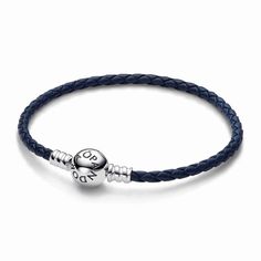 Midnight Sky, Braided Leather Bracelet, Dangle Charms, Pandora Bracelet, Metal Bracelets, Braided Leather, Types Of Metal, Leather Bracelet, Braids