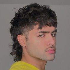 Retro Mullet Men, Men's Mullet Hairstyle, Mullet Mohawk Boys, Modern Mullet Haircut Straight Hair, Mullet Hairstyle Mens Straight Hair Long, Male Mullet Straight Hair, Curly Hair Mullet Boys, Mens Hairstyles Mullet, Soft Mullet Haircut Men