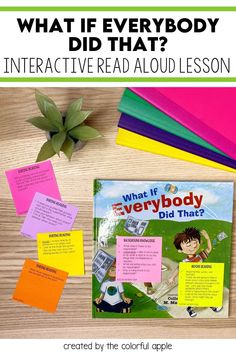 What If Everyone Did That Activity, What If Everybody Did That Activity, Reading Engagement Strategies, Sensory Language, Third Grade Ela, Teaching Responsibility