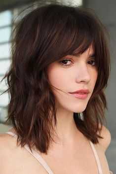 Cute Medium Length Hairstyles, Haircut Images, Hairstyles 2024, Bangs With Medium Hair, Hair With Bangs, Short Hair With Bangs, Haircuts With Bangs, Medium Hair Cuts, Shoulder Length Hair