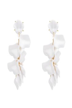 Goodnight Macaroon 'Antonia' White Pearl Petal Drop Earrings Material: 925 Silver Needles Size: 12.5cm x 3cm Weight: 25g If you are unsure or need assistance selecting the proper size or color, please contact our Customer Services team and they'll be more than happy to help. White Pearl, Pearl White, 925 Silver, Size 12, Product Launch, Drop Earrings, Silver, White, Color