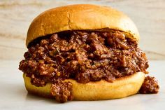 Pickles make it perfect. Sloopy Joes, Best Sloppy Joe Recipe, Homemade Sloppy Joe Recipe, Sloppy Joes Sandwich, Sloppy Joe Recipe, Sloppy Joes Easy, Sloppy Joe Sauce, Chunky Chef, Homemade Sloppy Joes