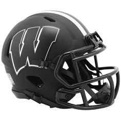 a football helmet with the word riddel on it's side and an image of a