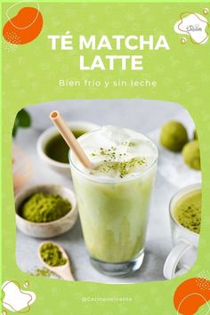 a green drink with matcha in it