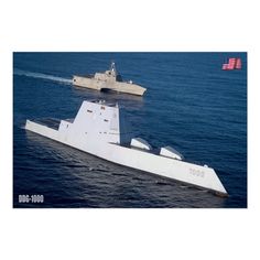 Guided-missile Destroyer - Ddg-1000 Poster Size: Medium. Color: navy. Gender: unisex. Age Group: adult. Material: Value Poster Paper (Matte). Uss Zumwalt, Destroyer Ship, Egyptian Army, Us Navy Ships, Military Technology, Military News, United States Navy, Navy Ships, Aircraft Carrier