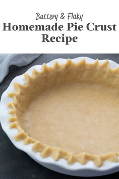 Learn how to make a buttery, flaky pie crust with this simple homemade recipe! With basic ingredients and easy techniques, you’ll get perfect results every time. Whether you’re baking pumpkin pie or savory meat pies, this crust adds a delicious touch to any festive meal or gathering. Plus, you’ll find loads of prep and troubleshooting tips to guide you along the way! Single Pie Crust Recipe, Pie Crust From Scratch, Flaky Pie Crust Recipe, Pie Crust Recipe Easy, Homemade Pie Crust, Homemade Pie Crust Recipe, Easy Pie Crust, Buttery Pie Crust, Pie Crust Recipe