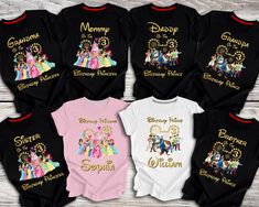 Princess Birthday Shirts For Family, Disney Princess Birthday Shirt, Princess Birthday Shirt, Disney 2023, Disney Princess Birthday Party, Princess Theme Birthday, Princess Theme Birthday Party, 3 Birthday, Prince Birthday