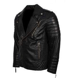 Buy Men's Black Vintage Biker Leather Jacket now. On Sale! Luxury Leather Biker Jacket For Men, Rocker Leather Outerwear For Motorcycling, Biker Leather Jacket For Winter Events, Black Leather Rocker Biker Jacket, Winter Rocker Style Leather Biker Jacket, Winter Rocker Leather Biker Jacket, Winter Leather Rocker Biker Jacket, Winter Rocker Biker Jacket For Biker Events, Winter Rocker Style Biker Jacket For Motorcycling