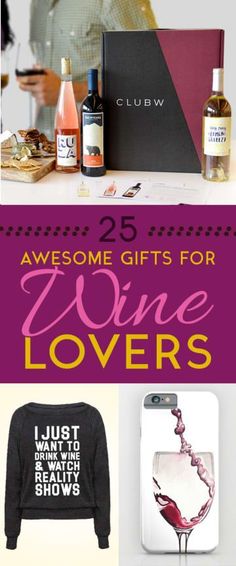 some gifts for wine lovers are on the table