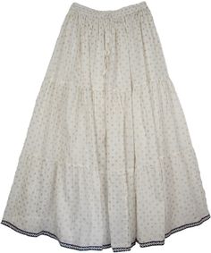 White Cotton Crisp Long Skirt - This is a beautiful white skirt with crinkle effect that offers a bohemian style. Skirt is stylish, easy to wear, and is one of this season`s hottest looks!. This is a quality cotton Crinkle Long Skirt with a contrasting fabric border on the hem and golden floral rendition in block print. The Long Cotton Skirt has elastic and drawstring waist, with cotton half lining. This skirt surely looks beautiful as it highlights the contrast in white and golden (see detailed White Bohemian Flowy Maxi Skirt, White Flowy Bohemian Maxi Skirt, Bohemian White Flowy Maxi Skirt, White Relaxed Bohemian Maxi Skirt, White Bohemian Lined Maxi Skirt, Bohemian White Lined Maxi Skirt, White Flowy Bohemian Skirt, White Bohemian Tiered Skirt, Bohemian White Maxi Skirt With Gathered Detail