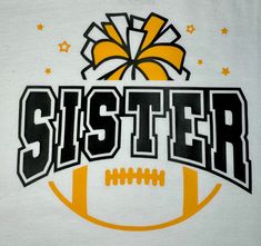 Cheer sister cotton t-shirt Sister Shirt, Sister Shirts, May 31, Kids Tops, Unisex Shirt, Cotton T Shirt, Labour Day, Cotton Tshirt, Gender Neutral