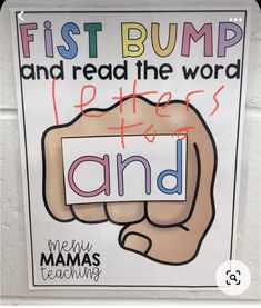 a sign that says first bump and read the word better and i'm writing