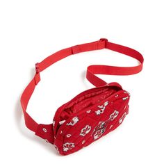 Far more fashionable than your average belt bag, this compact sidekick from our collaboration with the NFL is just the ticket for games, workouts, street fairs and weekends away. Exterior features a back zip pocket Interior features a ribbon loop for keys Zip closure. Vera Bradley NFL Mini Belt Bag Women in Tampa Bay Buccaneers Bandana Casual Rectangular Belt Bag For On-the-go, Casual Rectangular Belt Bag With Adjustable Strap, Casual Rectangular Belt Bag, Red Casual Belt Bag With Adjustable Strap, Casual Red Belt Bag With Adjustable Strap, Casual Adjustable Pouch Bag, Casual Red Belt Bag For Daily Use, Belt Bag Women, Mini Belt Bag