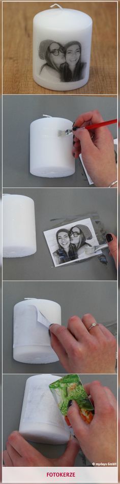 the instructions for how to make an easy diy photo holder with your own hands