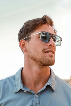 Fulfilled by our friends at Biscayners - Upgrade your style with the classic silhouette of our contemporary sunglasses. With a variety of color options to choose from, you'll have a hard time picking just one. These sunglasses feature a grey acetate frame, silver metal temple, and blue TAC polarized lenses. Add a touch of contemporaneity and detail to your look with these must-have sunglasses today. Gray Sunglasses, Grey Sunglasses, Boating Outfit, Swimwear Bottoms, Entertainment System, Upgrade Your Style, Hard Time, Polarized Lenses, Classic Silhouette