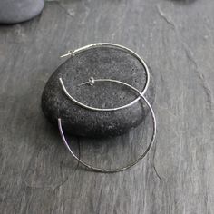 Large Sterling Silver 2" Hammered Hoop Earrings – AccentYourself Handmade Hoop Earrings For Everyday Wear, Handmade Everyday Hoop Earrings, Minimalist Handmade Oval Hoop Earrings, Hammered Hoop Earrings, Large Hoop Earrings, Dangly Earrings, Hammered Silver, Silver Wire, Do You Need