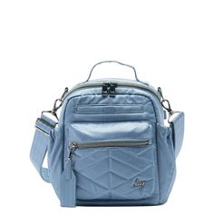 Alpine Crossbody Bag - Luglife.com Commuting Bags With Cell Phone Pocket, Trendy Shoulder Bag With Cell Phone Pocket For Commuting, Commuting Crossbody Shoulder Bag With Pockets, Commuting Crossbody Bags With Pockets, Mobile Shop, Crossbody Wallet, Small Crossbody, Accessories Storage, Blue Moon