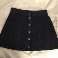 NWOT BRANDY MELVILLE BUTTON UP DENIM SKIRT NWOT BRAND NEW DENIM SKIRT Skirts Dark Wash Cotton Skirt With Button Zip Fly, Denim Skirt With Button Closure In Dark Wash, Dark Wash Denim Skirt With Button Zip Fly, Dark Wash Denim Skirt With Button Closure, Dark Wash Button-up Denim Skirt, Button-up Dark Wash Denim Skirt, High Waist Dark Wash Denim Skirt With Buttons, High Waist Dark Wash Buttoned Denim Skirt, High Waist Dark Wash Skirt With Buttons