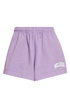 Kick it all weekend in relaxed-fit cotton shorts that sport signature branding. Elastic waist Side-seam pockets 100% cotton Machine wash, line dry Made in the USA Asian & Pacific Islander Owned/Founded Sporty And Rich, Fabric Gift Bags, Nordstrom Store, Free Fabric, Fabric Gifts, Ivy, Cotton Shorts, Elastic Waist, Nordstrom