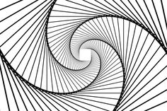 an abstract black and white image with lines in the center, forming a spiral shape