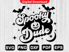 the spooky dude svg dxf files are available for use in this project