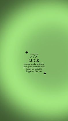 a green circular background with the words lucky luck