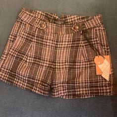 Nwt Luxurious Santuary Nolita Tab Shorts With Rolled Hem And Functional Pockets. Lined To Make Them Comfortable For Long Term Wear. Size: 26 20%Wool 80% Polyester *Last Two Pics Are Ideas On How To Style Plaid Short Bottoms For Fall, Fall Plaid Shorts, Are Ideas, Army Print, Womens Black Shorts, Camo Shorts, Belted Shorts, Cuffed Shorts, Distressed Shorts